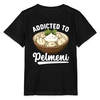 Pelmeni Russian Cuisine - Stanley/Stella MINI CREATOR Kids’ T-Shirt - black - Front - Mikhail (115cm)