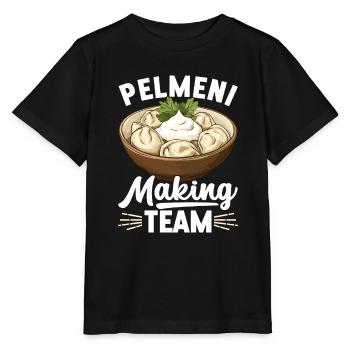 Pelmeni Russian Cuisine - Stanley/Stella MINI CREATOR Kids’ T-Shirt - black - Front - Mikhail (115cm)