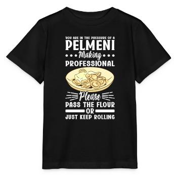 Pelmeni Russian Cuisine - Stanley/Stella MINI CREATOR Kids’ T-Shirt - black - Front - Mikhail (115cm)