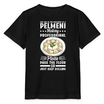 Pelmeni Russian Cuisine - Stanley/Stella MINI CREATOR Kids’ T-Shirt - black - Front - Mikhail (115cm)
