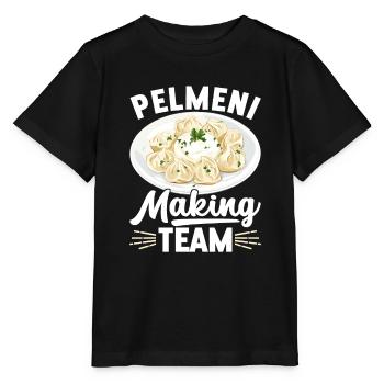 Pelmeni Russian Cuisine - Stanley/Stella MINI CREATOR Kids’ T-Shirt - black - Front - Mikhail (115cm)