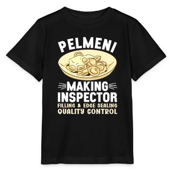 Pelmeni Russian Cuisine - Stanley/Stella MINI CREATOR Kids’ T-Shirt - black - Front - Mikhail (115cm)