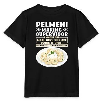 Pelmeni Russian Cuisine - Stanley/Stella MINI CREATOR Kids’ T-Shirt - black - Front - Mikhail (115cm)