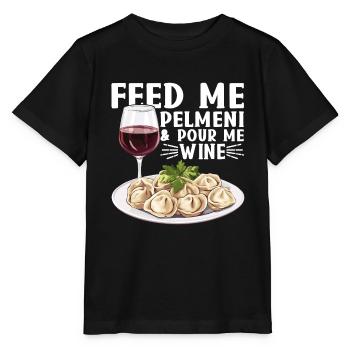 Pelmeni Russian Cuisine - Stanley/Stella MINI CREATOR Kids’ T-Shirt - black - Front - Mikhail (115cm)