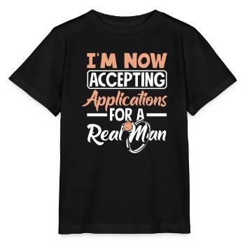 Acceptation des demandes Homme réel Divorce - T-shirt bio MINI CREATOR Stanley/Stella Enfant - noir - Devant - Mikhail (115cm)