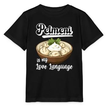 Pelmeni Russian Cuisine - Stanley/Stella MINI CREATOR Kids’ T-Shirt - black - Front - Mikhail (115cm)