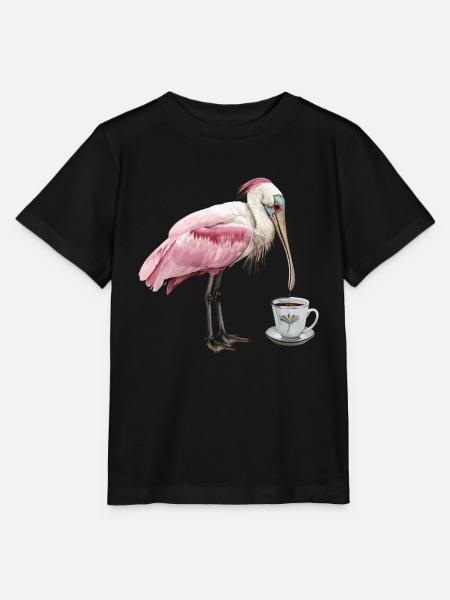 Löffel Kaffee - Stanley/Stella Kinder T-Shirt MINI CREATOR  - Schwarz