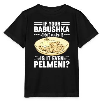 Pelmeni Russian Cuisine - Stanley/Stella MINI CREATOR Kids’ T-Shirt - black - Front - Mikhail (115cm)
