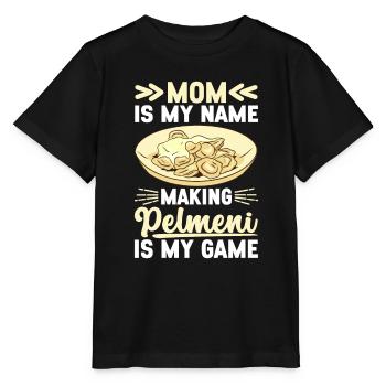 Pelmeni Russian Cuisine - Stanley/Stella MINI CREATOR Kids’ T-Shirt - black - Front - Mikhail (115cm)