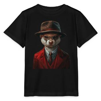 Wiesel - Stanley/Stella Kinder T-Shirt MINI CREATOR  - Schwarz - Vorne - Mikhail (115cm)