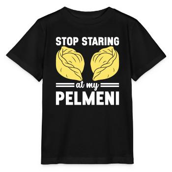 Pelmeni Russian Cuisine - Stanley/Stella MINI CREATOR Kids’ T-Shirt - black - Front - Mikhail (115cm)