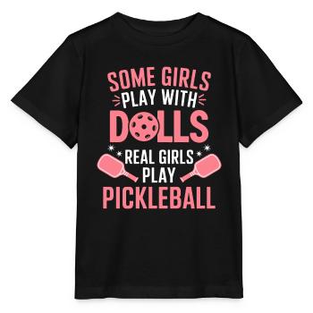 Pickleball Dire Fille Blague Pickleball Cadeau - T-shirt bio MINI CREATOR Stanley/Stella Enfant - noir - Devant - Mikhail (115cm)