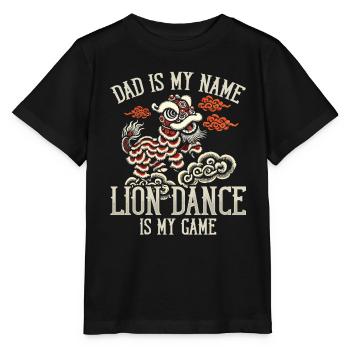 Lion Dance Chinesisches Neujahr Löwentanz - Stanley/Stella Kinder T-Shirt MINI CREATOR  - Schwarz - Vorne - Mikhail (115cm)