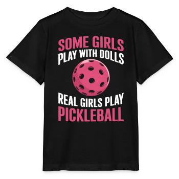 Pickleball Dire Fille Blague Pickleball Cadeau - T-shirt bio MINI CREATOR Stanley/Stella Enfant - noir - Devant - Mikhail (115cm)