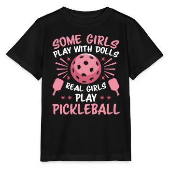Pickleball Dire Fille Blague Pickleball Cadeau - T-shirt bio MINI CREATOR Stanley/Stella Enfant - noir - Devant - Mikhail (115cm)