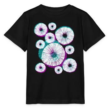 Diversité fongique Champignons Spores fongiques - T-shirt bio MINI CREATOR Stanley/Stella Enfant - noir - Devant - Mikhail (115cm)