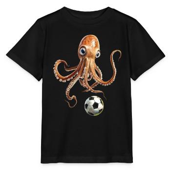 Tintenfisch - Stanley/Stella Kinder T-Shirt MINI CREATOR  - Schwarz - Vorne - Mikhail (115cm)