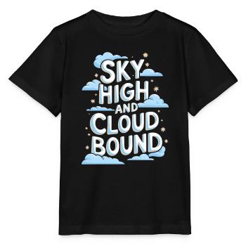 Wolkenblick, Entspannender Himmel, Verträumte - Stanley/Stella Kinder T-Shirt MINI CREATOR  - Schwarz - Vorne - Mikhail (115cm)