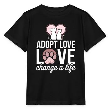 Freiwillige Tierrettung Animal Shelter Heroes - Stanley/Stella MINI CREATOR Kids’ T-Shirt - black - Front - Mikhail (115cm)