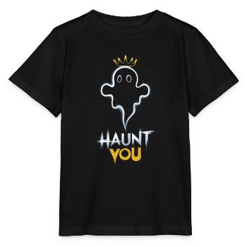 Un fantôme avec une couronne vous hante - T-shirt bio MINI CREATOR Stanley/Stella Enfant - noir - Devant - Mikhail (115cm)