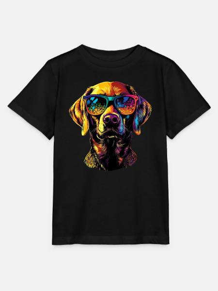 Labrador Retriever Hund Liebe Junge Süße Labradore - Stanley/Stella Kinder T-Shirt MINI CREATOR - Schwarz