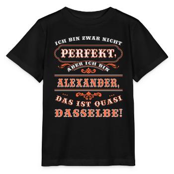 Drôle ALEXANDER pour la Journée du Nom avec Nom Nom - T-shirt bio MINI CREATOR Stanley/Stella Enfant - noir - Devant - Mikhail (115cm)