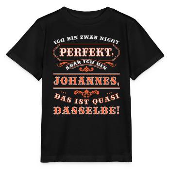 JOHANNES drôles pour la Journée du Nom avec Nom Nom - T-shirt bio MINI CREATOR Stanley/Stella Enfant - noir - Devant - Mikhail (115cm)
