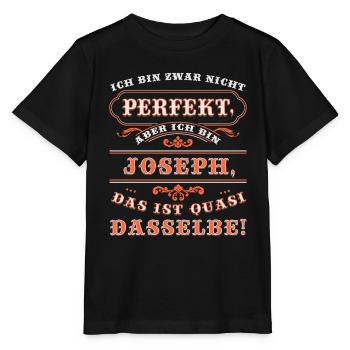 JOSEPH drôle pour la journée du nom avec le nom - T-shirt bio MINI CREATOR Stanley/Stella Enfant - noir - Devant - Mikhail (115cm)