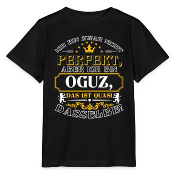 OGUZ drôle pour la journée du nom avec le nom - T-shirt bio MINI CREATOR Stanley/Stella Enfant - noir - Devant - Mikhail (115cm)