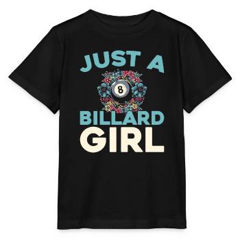 Billard, juste une fille de billard - T-shirt bio MINI CREATOR Stanley/Stella Enfant - noir - Devant - Mikhail (115cm)
