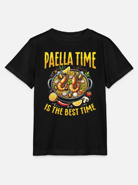 Paella Spanish cuisine Seafood - Stanley/Stella MINI CREATOR Kids’ T-Shirt - black