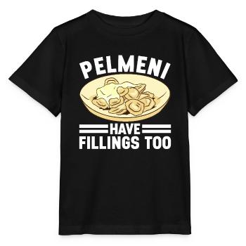 Pelmeni Russian Cuisine - Stanley/Stella MINI CREATOR Kids’ T-Shirt - black - Front - Mikhail (115cm)