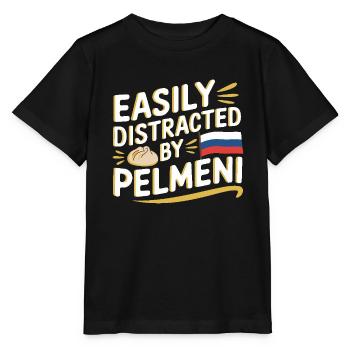 Pelmeni Russian Cuisine - Stanley/Stella MINI CREATOR Kids’ T-Shirt - black - Front - Mikhail (115cm)
