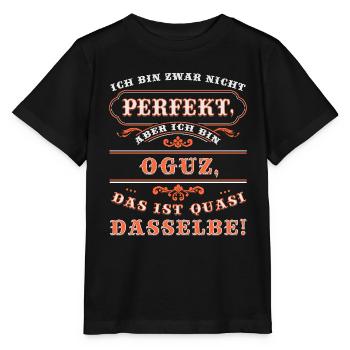 OGUZ drôle pour la journée du nom avec le nom - T-shirt bio MINI CREATOR Stanley/Stella Enfant - noir - Devant - Mikhail (115cm)