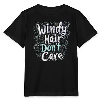 Whimsical Weather Patterns, Whimsical Clouds, Funny - Stanley/Stella MINI CREATOR Kids’ T-Shirt - black - Front - Mikhail (115cm)