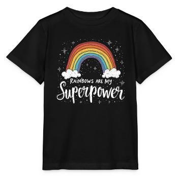 Whimsical Weather Patterns, Whimsical Clouds, Funny - Stanley/Stella MINI CREATOR Kids’ T-Shirt - black - Front - Mikhail (115cm)