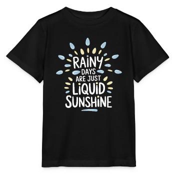 Whimsical Weather Patterns, Whimsical Clouds, Funny - Stanley/Stella MINI CREATOR Kids’ T-Shirt - black - Front - Mikhail (115cm)