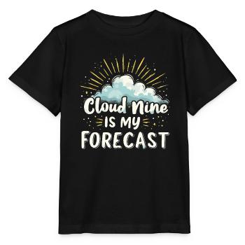 Whimsical Weather Patterns, Whimsical Clouds, Funny - Stanley/Stella MINI CREATOR Kids’ T-Shirt - black - Front - Mikhail (115cm)