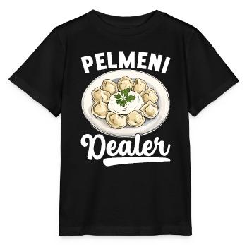 Pelmeni Russian Cuisine - Stanley/Stella MINI CREATOR Kids’ T-Shirt - black - Front - Mikhail (115cm)