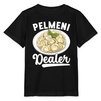 Pelmeni Russian Cuisine - Stanley/Stella MINI CREATOR Kids’ T-Shirt - black - Front - Mikhail (115cm)