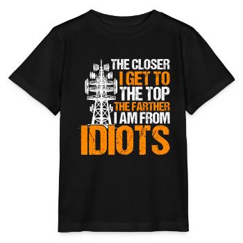 Industrial Climbers Tower Climbers Industrial Climbing - Stanley/Stella MINI CREATOR Kids’ T-Shirt - black - Front - Mikhail (115cm)