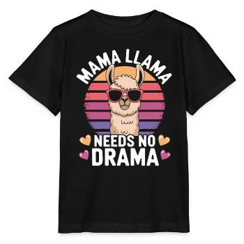Lama Spruch Alpaka Mädchen Lustiges Lama Geschenk - Stanley/Stella Kinder T-Shirt MINI CREATOR  - Schwarz - Vorne - Mikhail (115cm)