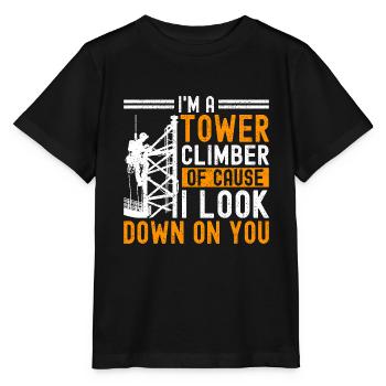 Industrial Climbers Tower Climbers Industrial Climbing - Stanley/Stella MINI CREATOR Kids’ T-Shirt - black - Front - Mikhail (115cm)