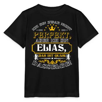 ELIAS drôle pour la Journée du Nom avec Nom Nom - T-shirt bio MINI CREATOR Stanley/Stella Enfant - noir - Devant - Mikhail (115cm)