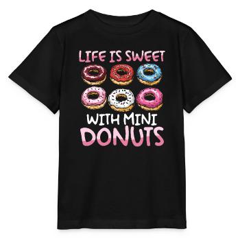 Donuts Donut - Stanley/Stella Kinder T-Shirt MINI CREATOR  - Schwarz - Vorne - Mikhail (115cm)
