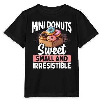 Donuts Donut - Stanley/Stella Kinder T-Shirt MINI CREATOR  - Schwarz - Vorne - Mikhail (115cm)