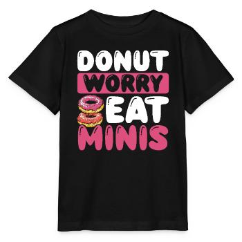 Donuts Donut - Stanley/Stella Kinder T-Shirt MINI CREATOR  - Schwarz - Vorne - Mikhail (115cm)