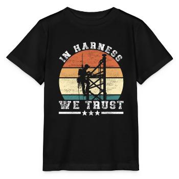 Industrial Climbers Tower Climbers Industrial Climbing - Stanley/Stella MINI CREATOR Kids’ T-Shirt - black - Front - Mikhail (115cm)
