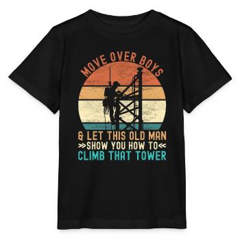 Industrial Climbers Tower Climbers Industrial Climbing - Stanley/Stella MINI CREATOR Kids’ T-Shirt - black - Front - Mikhail (115cm)