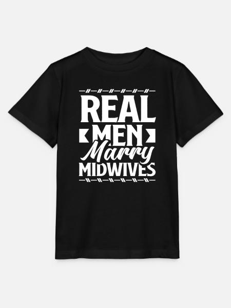 Echte Männer Heiraten Hebammen - Stanley/Stella Kinder T-Shirt MINI CREATOR - Schwarz